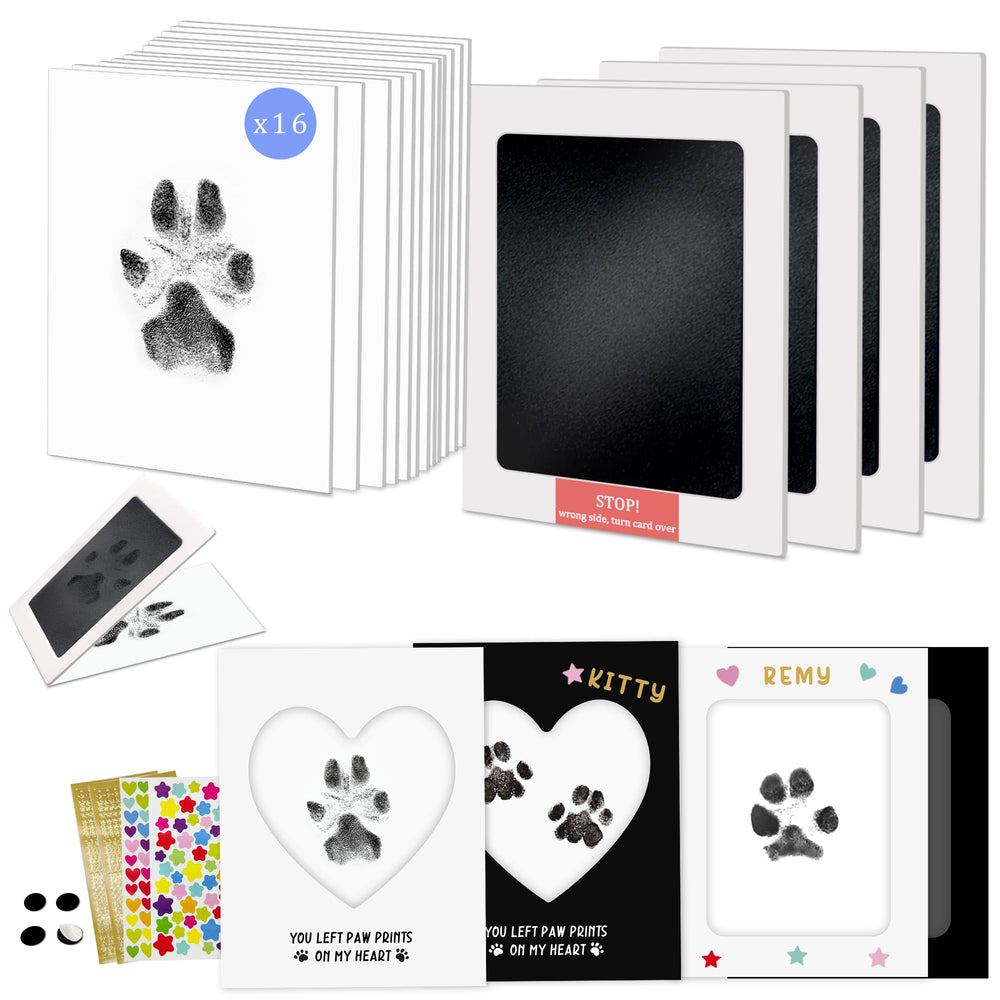 MYPAWLETS kit empreinte patte chat, empreinte nette prête à encadrer.