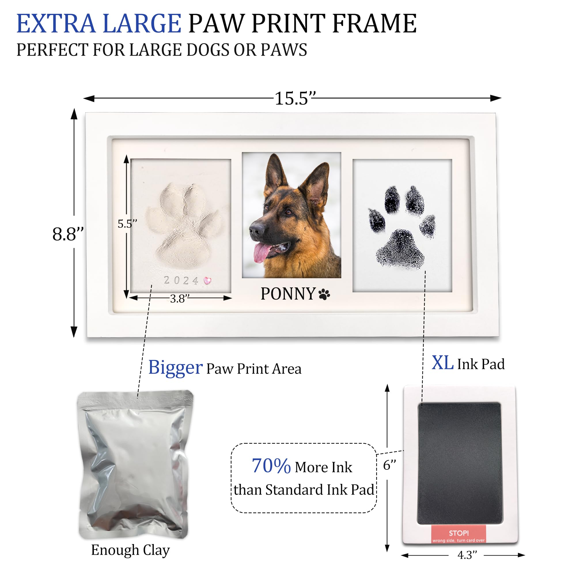 MYPAWLETS kit empreinte patte chien chat, création facile et rapide.