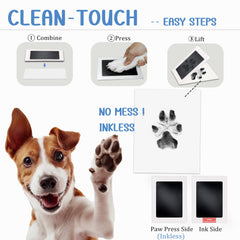 MYPAWLETS kit empreinte patte chien, impression détaillée et durable.