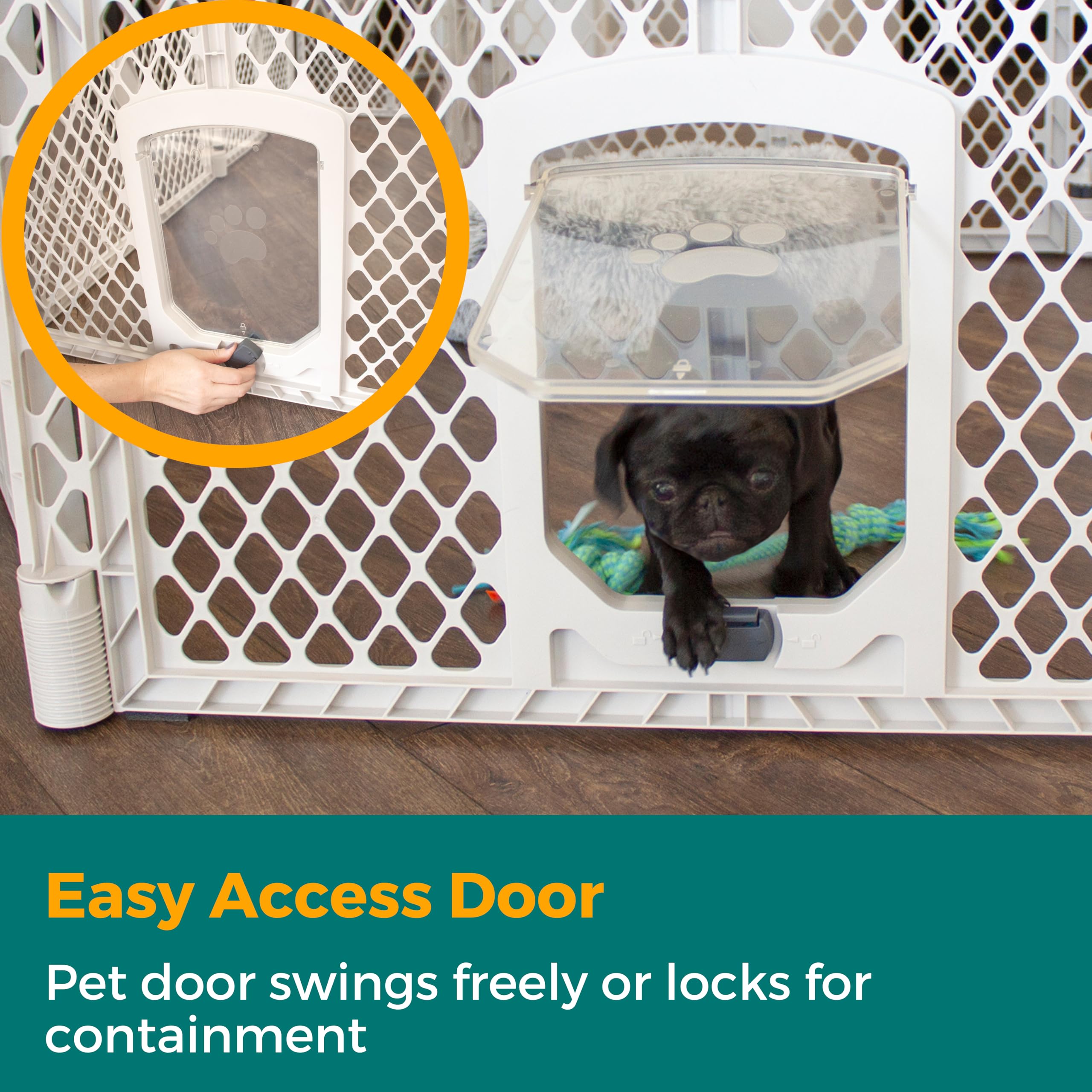 MyPet Petyard Passage, hauteur de 26 pouces pour chiens de petite à moyenne taille.