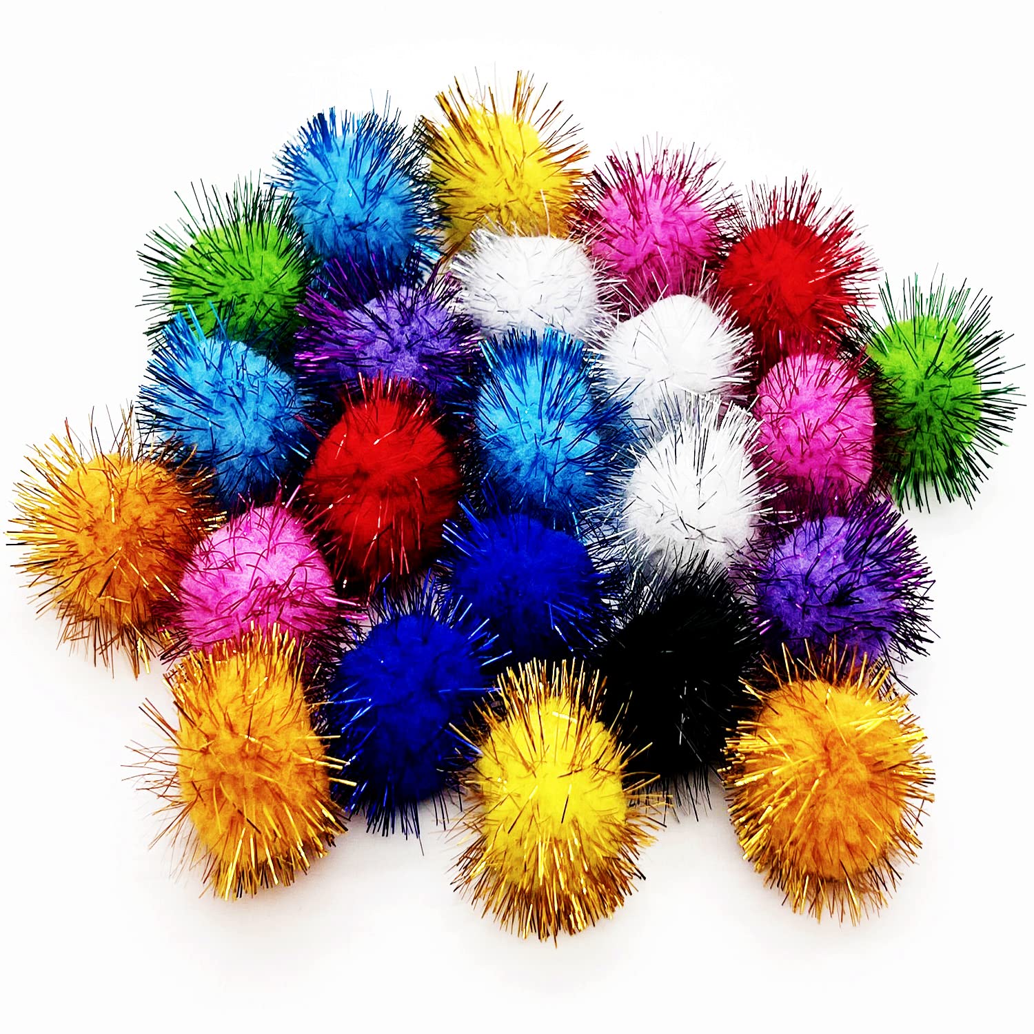 Balles chat scintillantes MYYZMY, ensemble de 24 pour divertir et stimuler l’agilité.