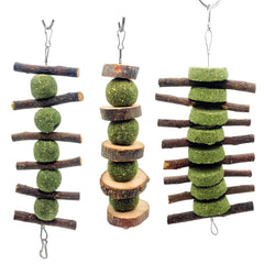 MYYZMY baton bois pomme pour petits animaux, soutient la mastication naturelle.