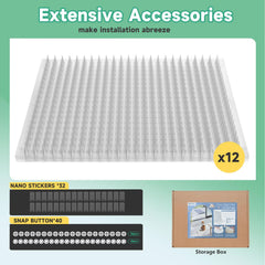MZYC Tapis anti-scat – installation simplifiée avec boutons et nano-stickers