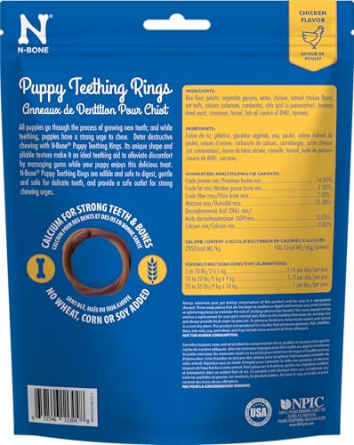 N-Bone anneau dentition chiot poulet apaisement des gencives.