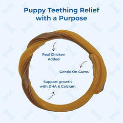 N-Bone anneaux dentaires chiots relief gencives massage — action de massage doux.