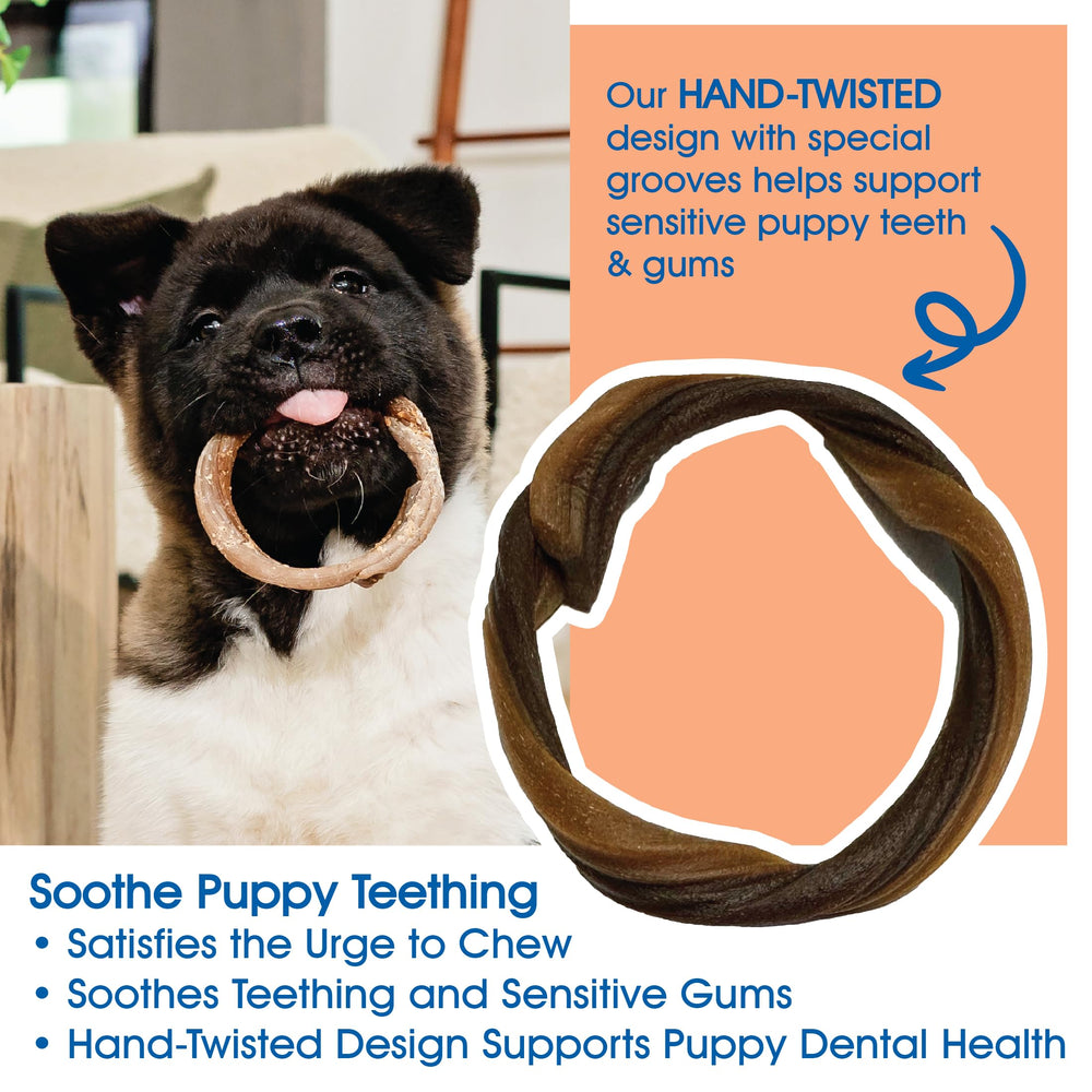N-Bone anneaux dentaires chiots sans plastique ni nylon — peut protéger gencives et dents.