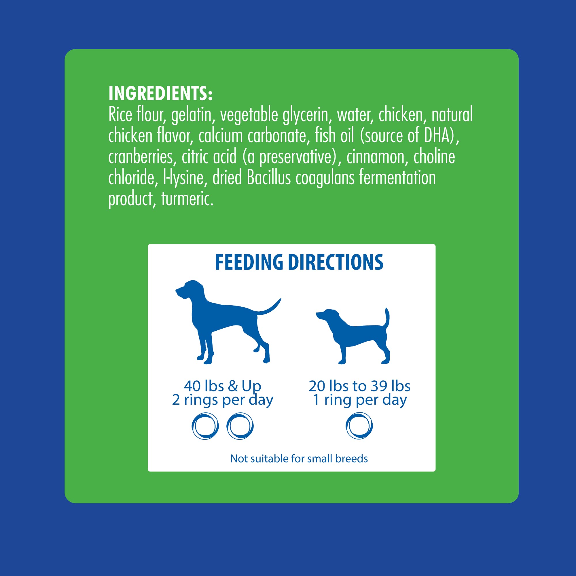 Emballage du N-Bone pour chiots au poulet, pratique et prêt à offrir.