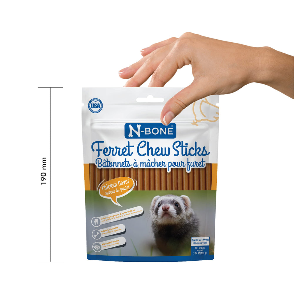 Longue durée de mâchage pour occuper votre furet.