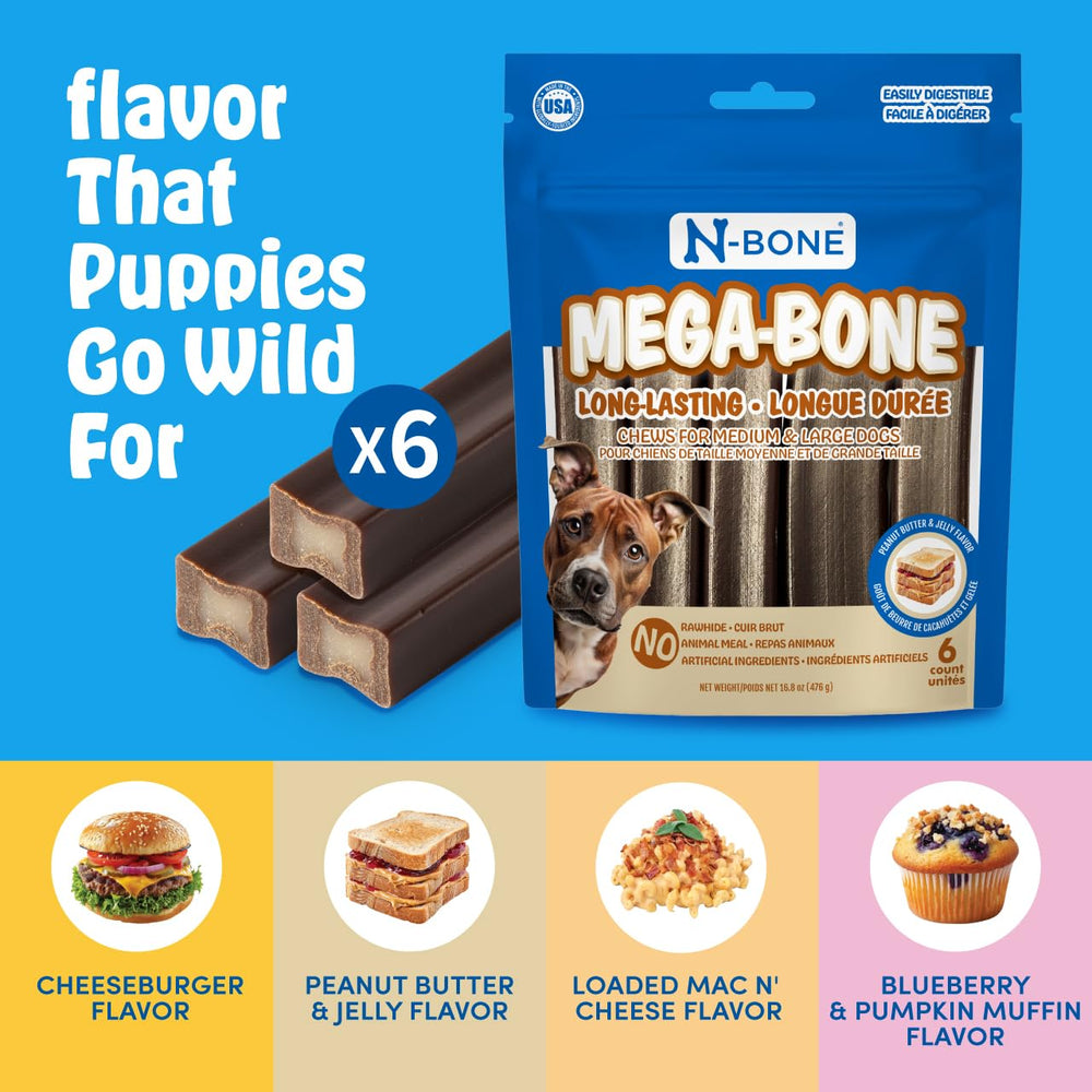 N-Bone Mega-Bone – paquet pratique de six pièces pour usage quotidien.