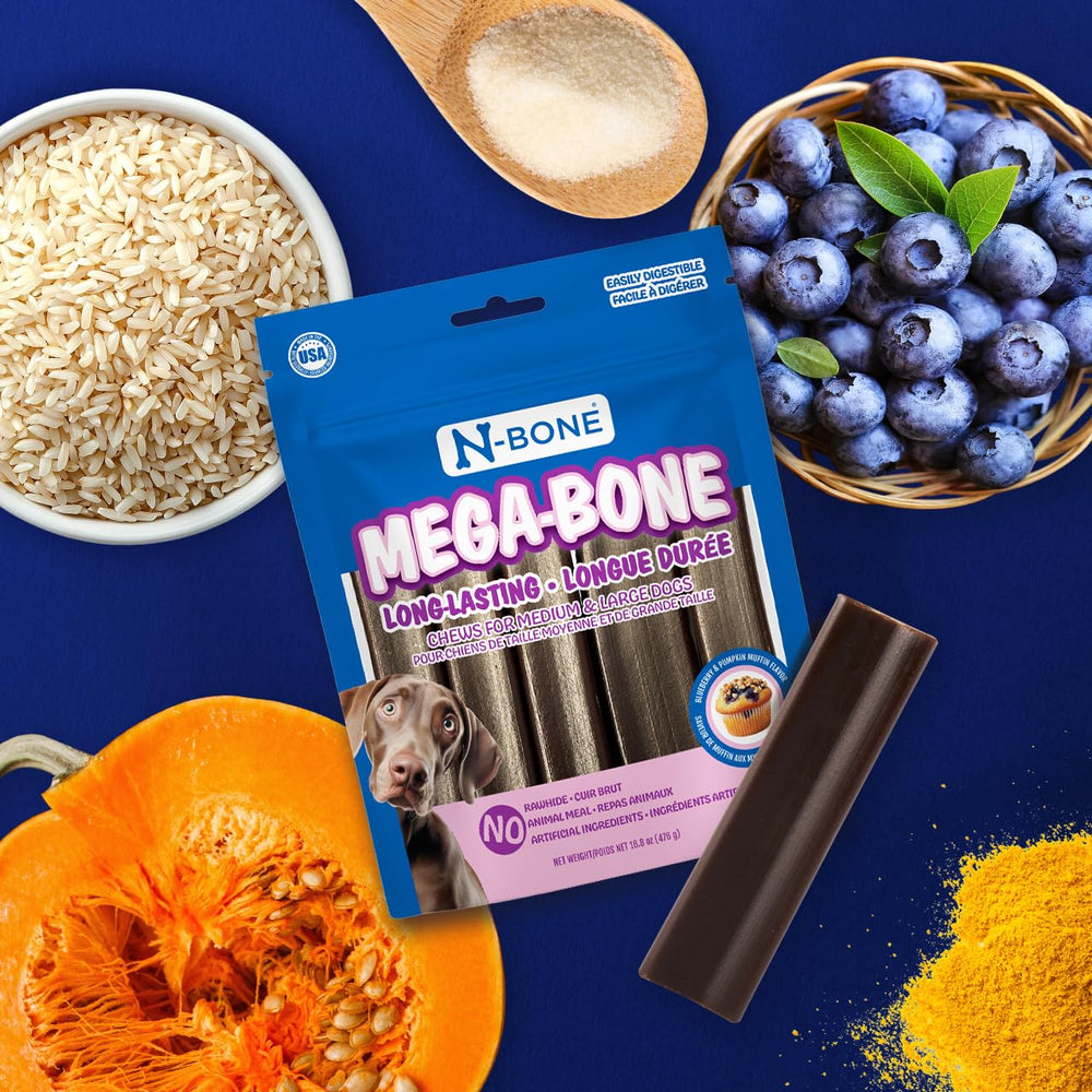 N-Bone Mega-Bone, fabriqué aux États-Unis avec des ingrédients de qualité.