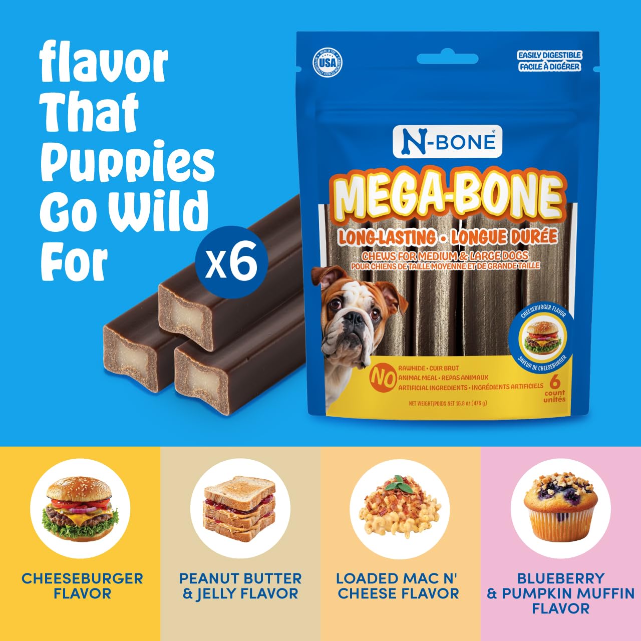 N-Bone Mega-Bone fabrication aux États-Unis, qualité assurée.