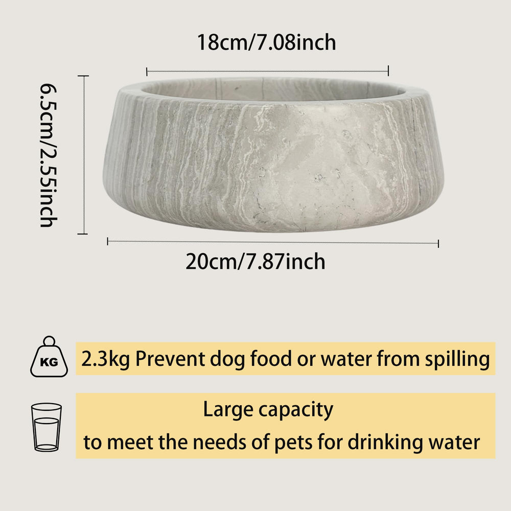 Bol NANSHOP en marbre gris, s’intègre à la déco de cuisine.