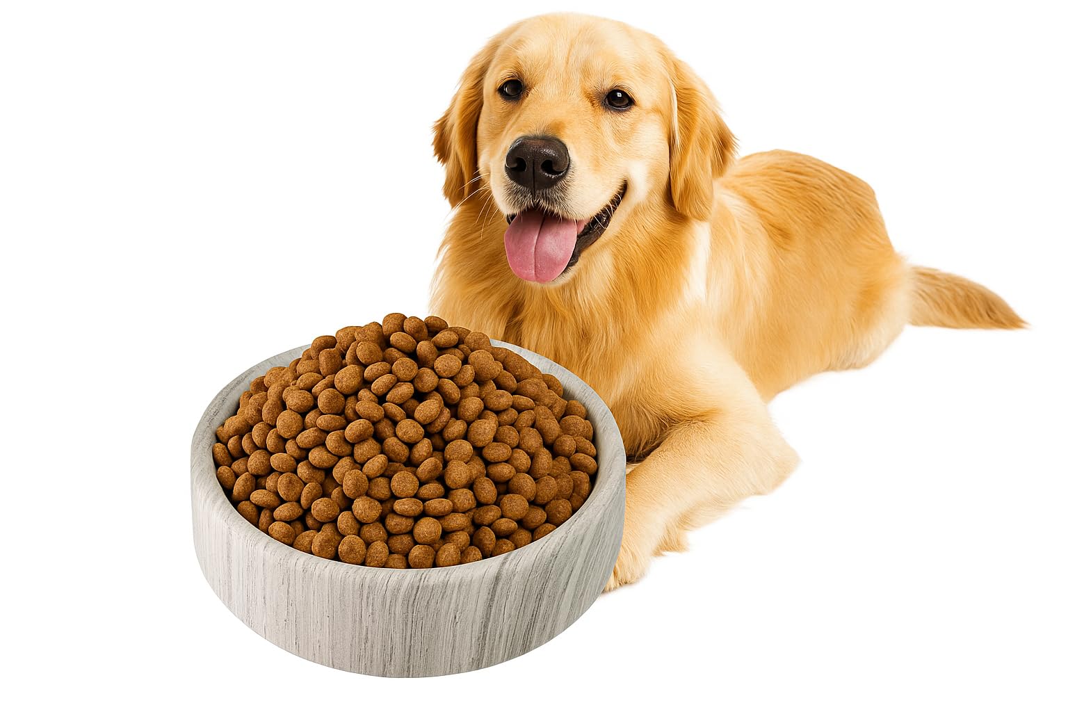 N NANSHOP bol chien marbre grand, grande capacité pour hydratation facile au quotidien.