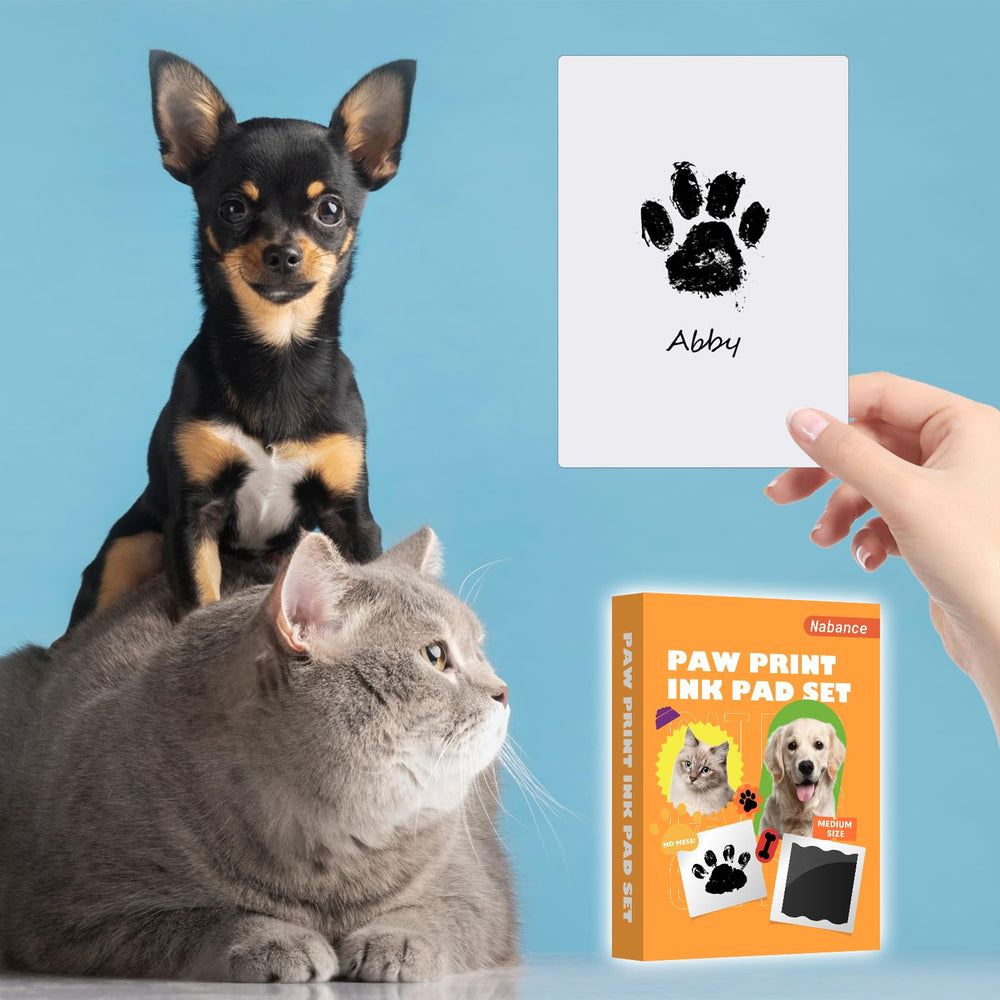Nabance : empreinte sans encre d'une patte de chat nette et fiable.