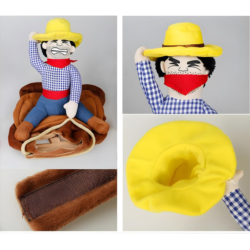 NACOCO costume chien cowboy – selle ajustable assure un port confortable.