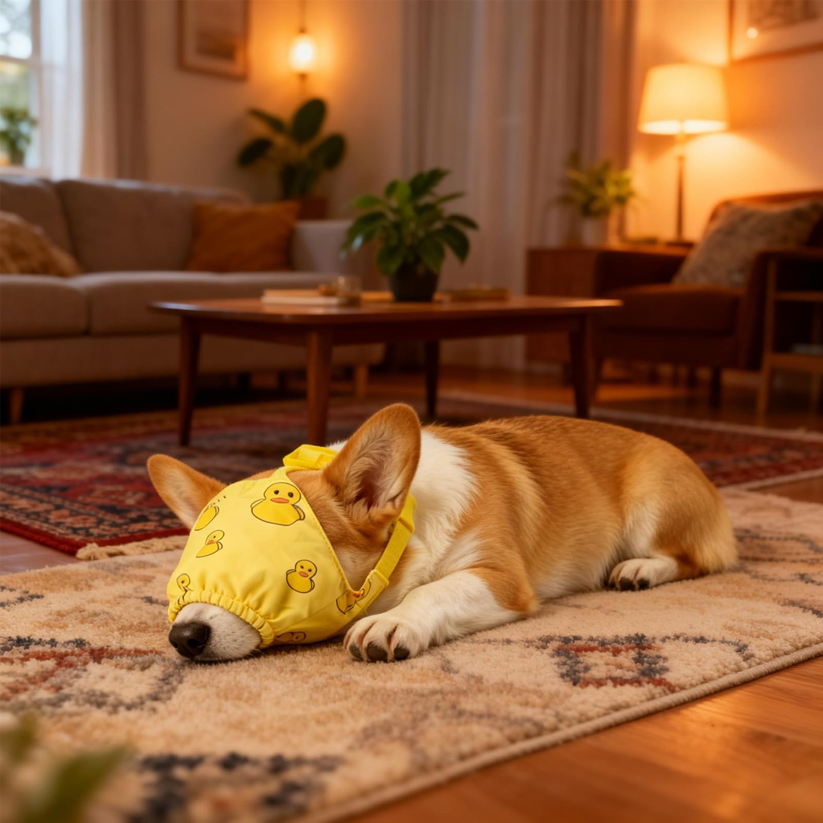NACOCO masque confort dormeur chien, favorise la coopération lors des soins.