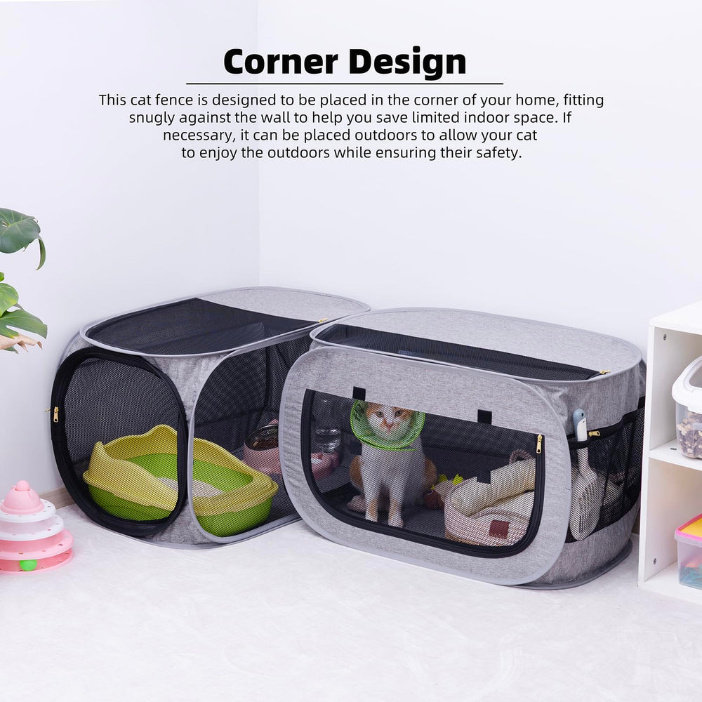NAFU parc d'angle – parfait pour intérieur et extérieur sécurisé.