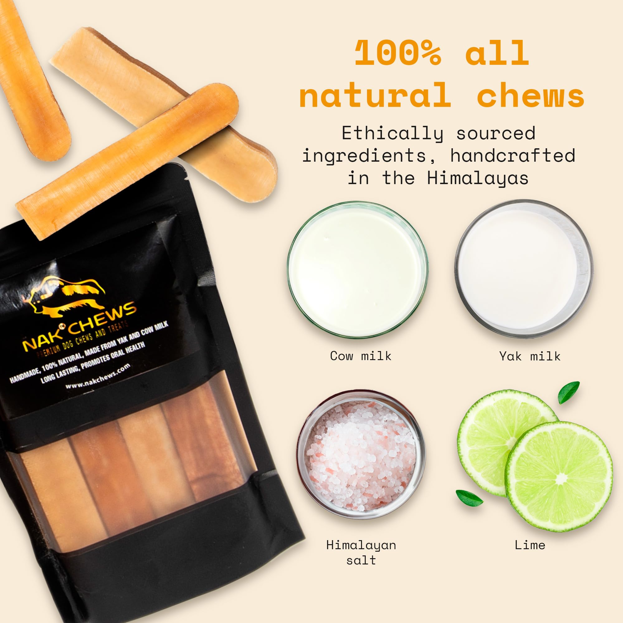 NAK Fromage de Yak – riche en protéines et calcium, snack nourrissant