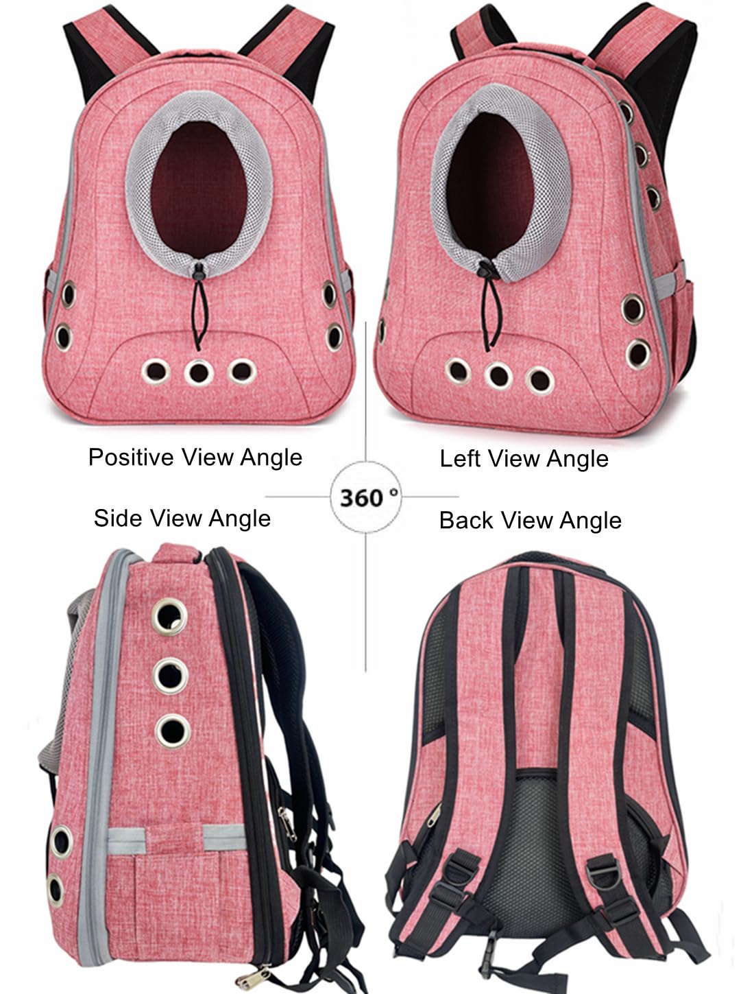 NALIYOUHU Sac dos chien ventilation renforcée pour le bien-être.