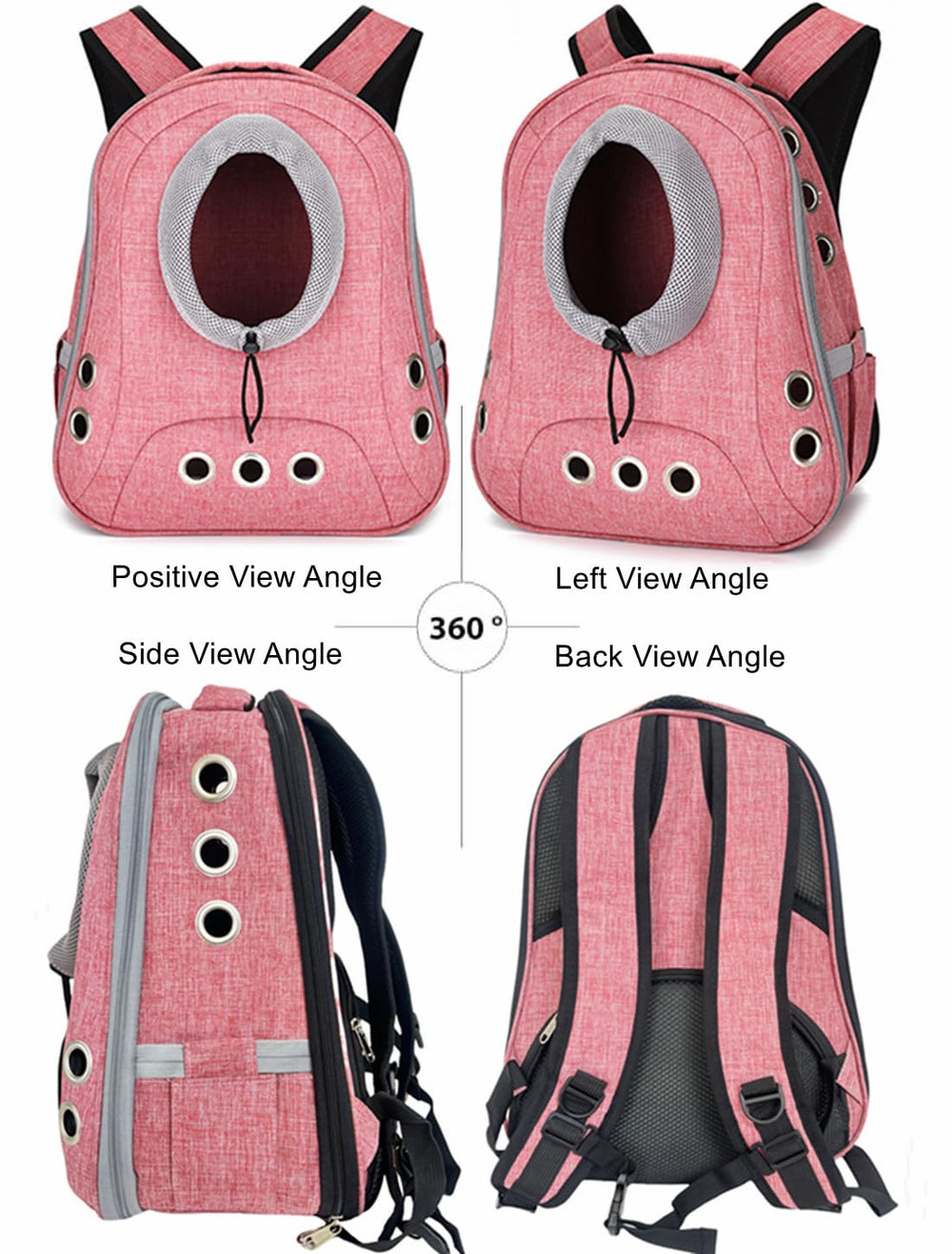 NALIYOUHU Sac dos chien ventilation renforcée pour le bien-être.