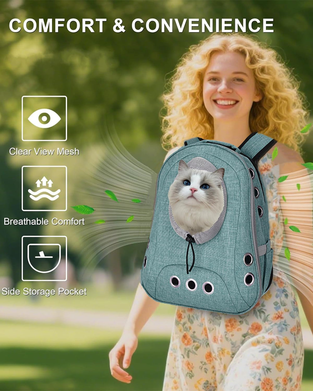 NALIYOUHU grand espace chat chien pour sorties prolongées
