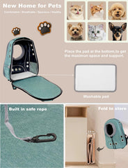 NALIYOUHU sac dos ventile pour animaux, ventilation optimale