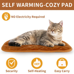 NAMOTEK tapis auto-chauffant chat plein air, logement léger et portable.