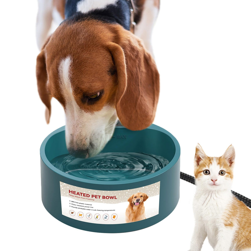 NAMSAN bol eau chauffé chat extérieur : eau tiède fiable pour chats dehors