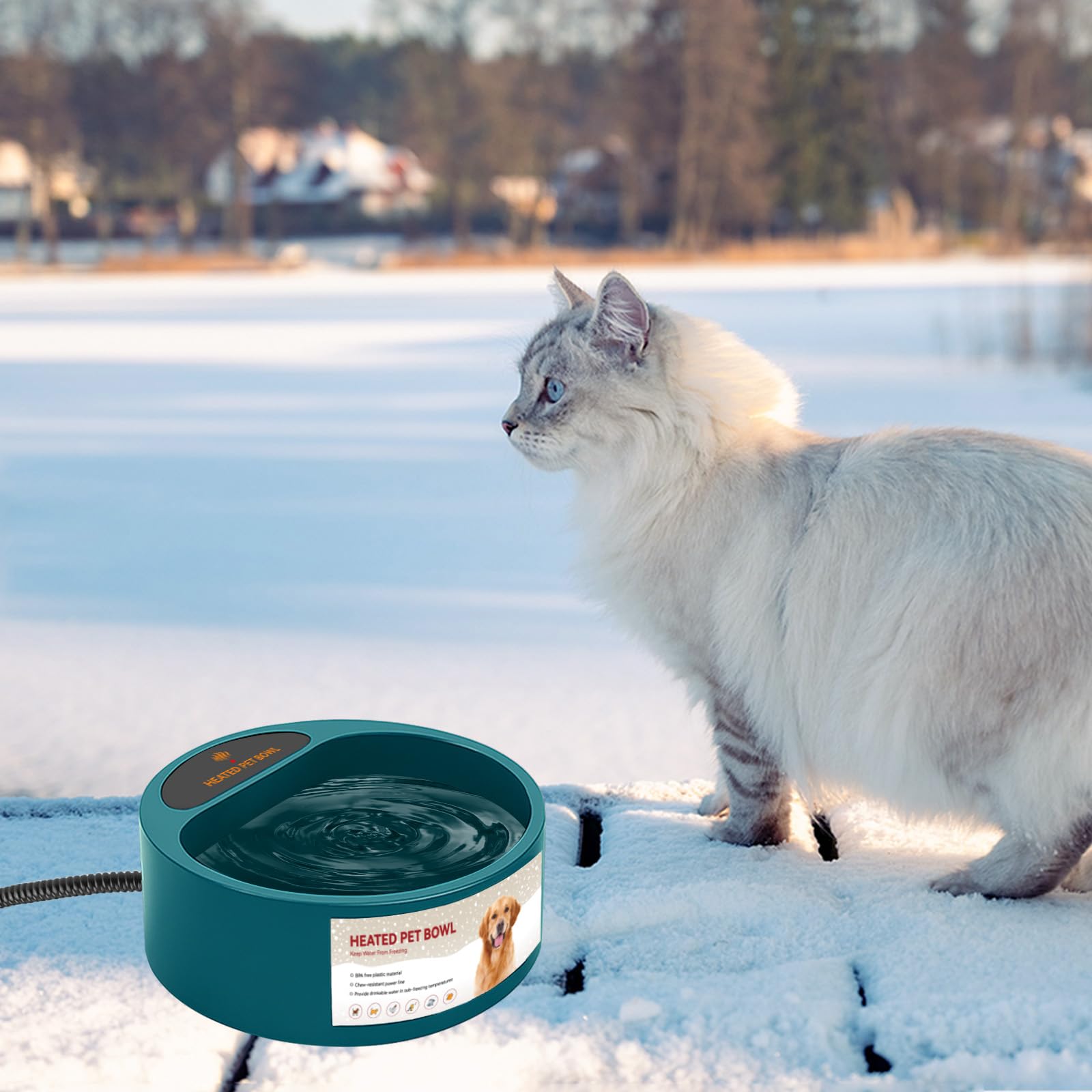 NAMSAN bol eau chauffé ferme petits animaux : eau chaude pour animaux du poulailler
