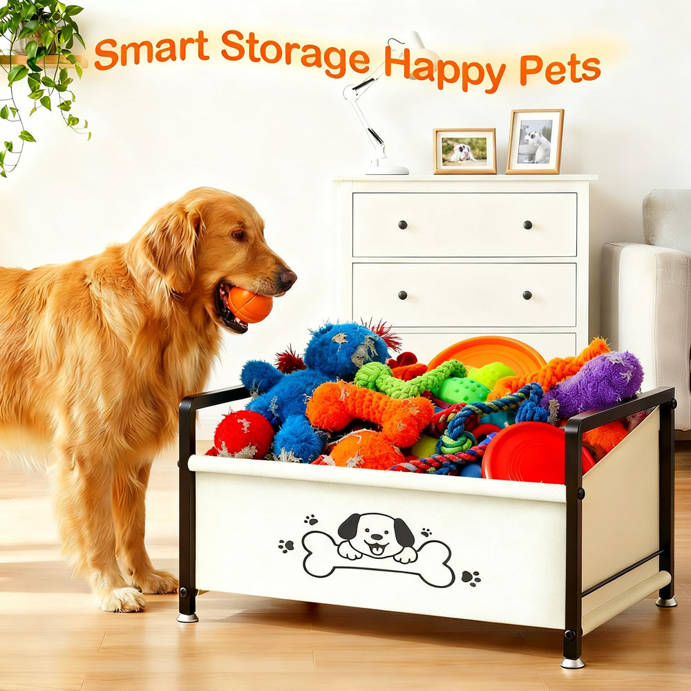 NANAGIFTREE, organisateur de jouets chien pour salon propre et ordonné.