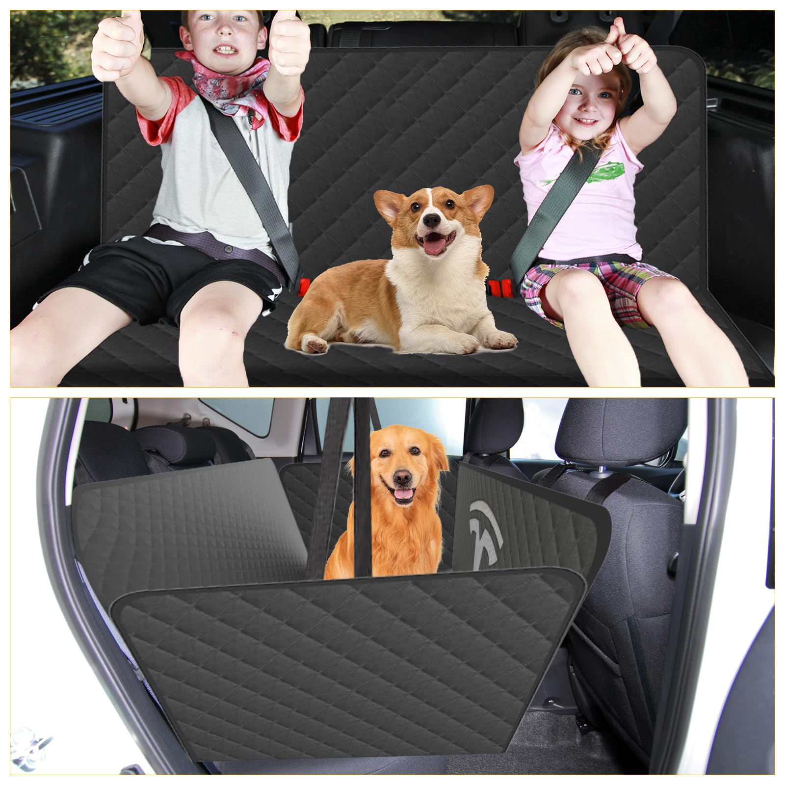 Accessoires intégrés Nanaholy pour voiture chien, protection durable et facile à nettoyer.