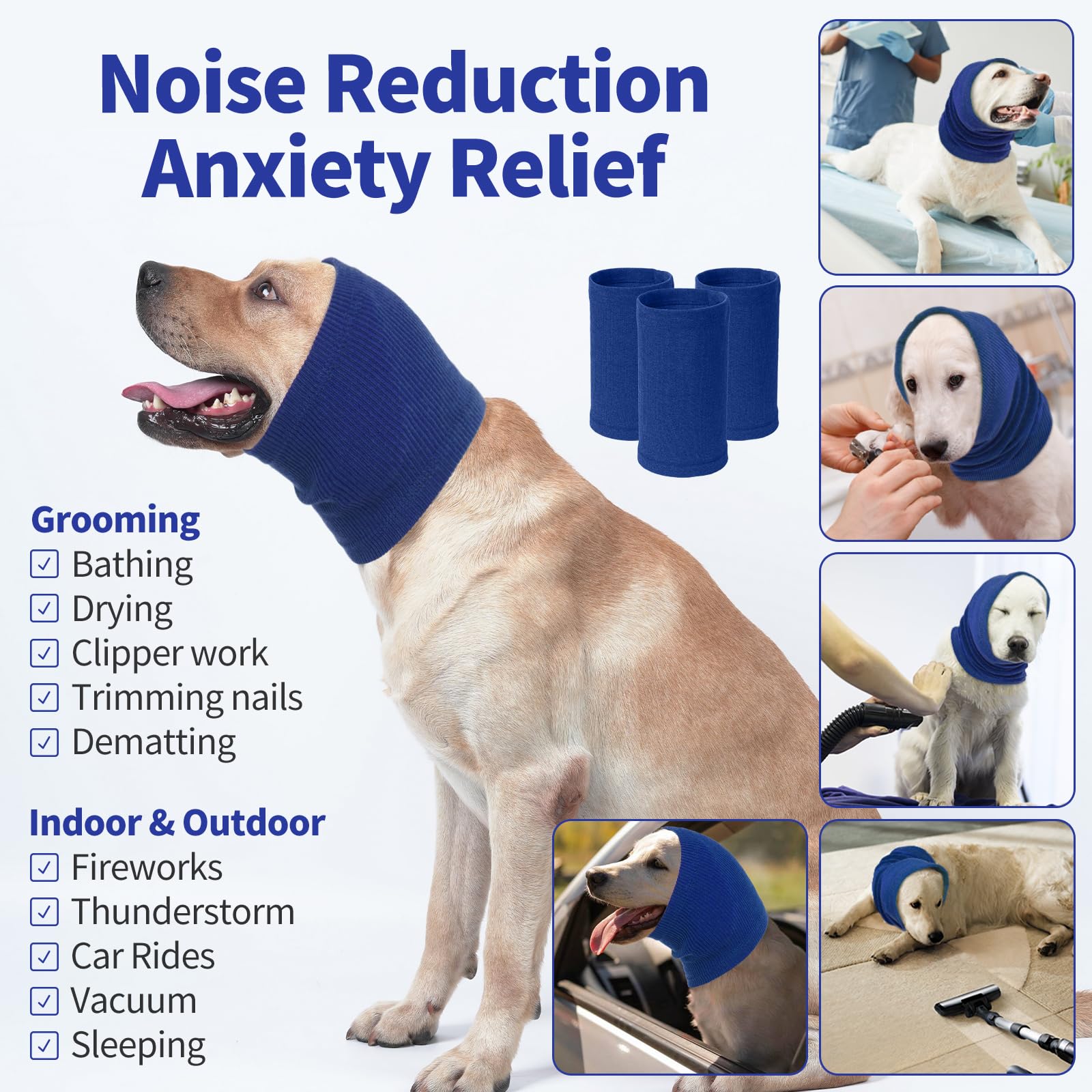 Nanaki capuche chien oreilles protégées, protection lors des soins.