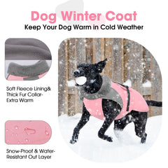 Nanaki manteau chien hiver doublure polaire – chaleur douce et agréable.