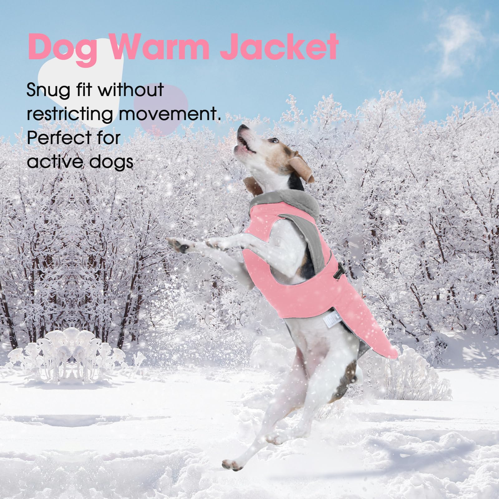 Nanaki manteau chien hiver mouvement libre – léger et confortable.