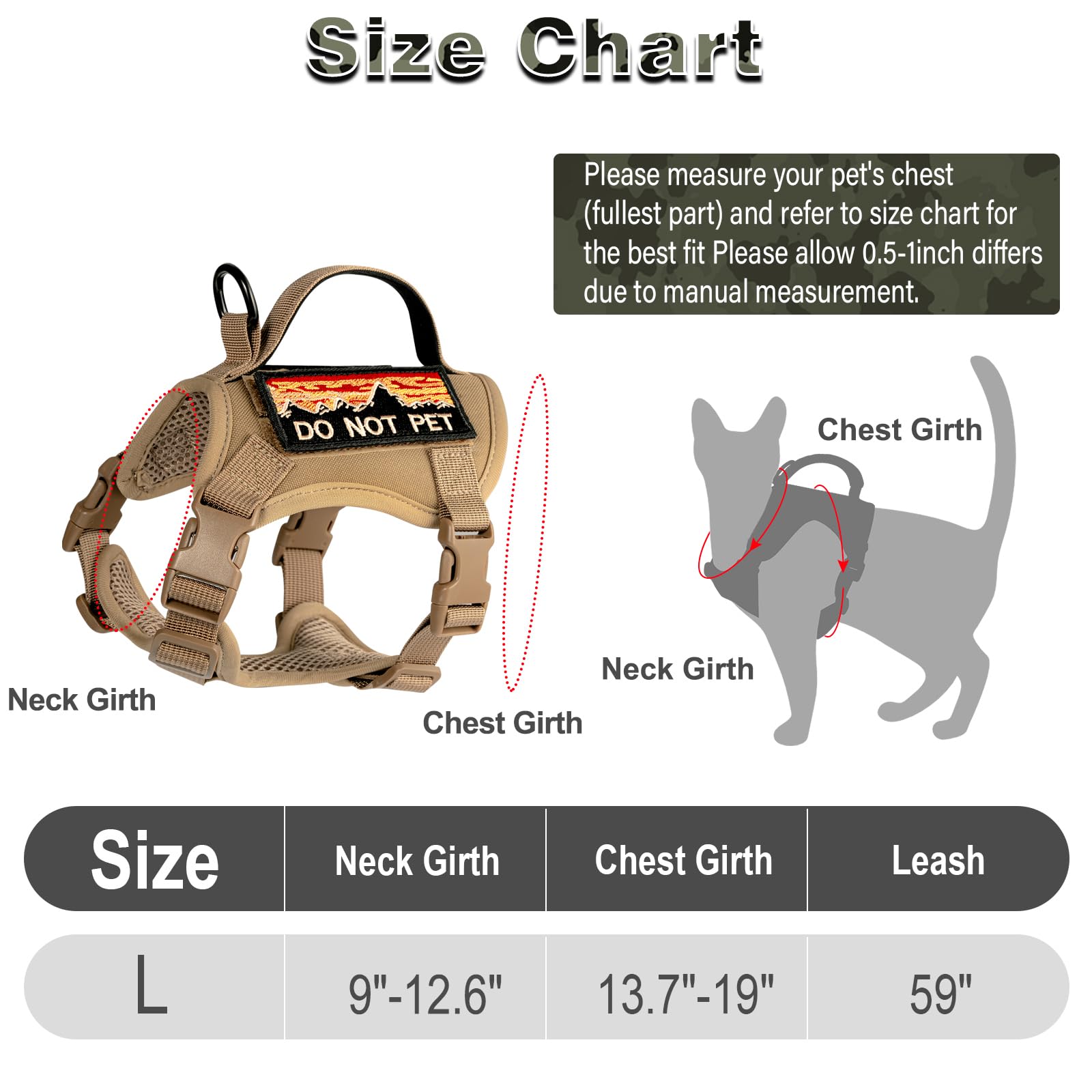Nanappice emplacements patches Molle pour personnalisation.