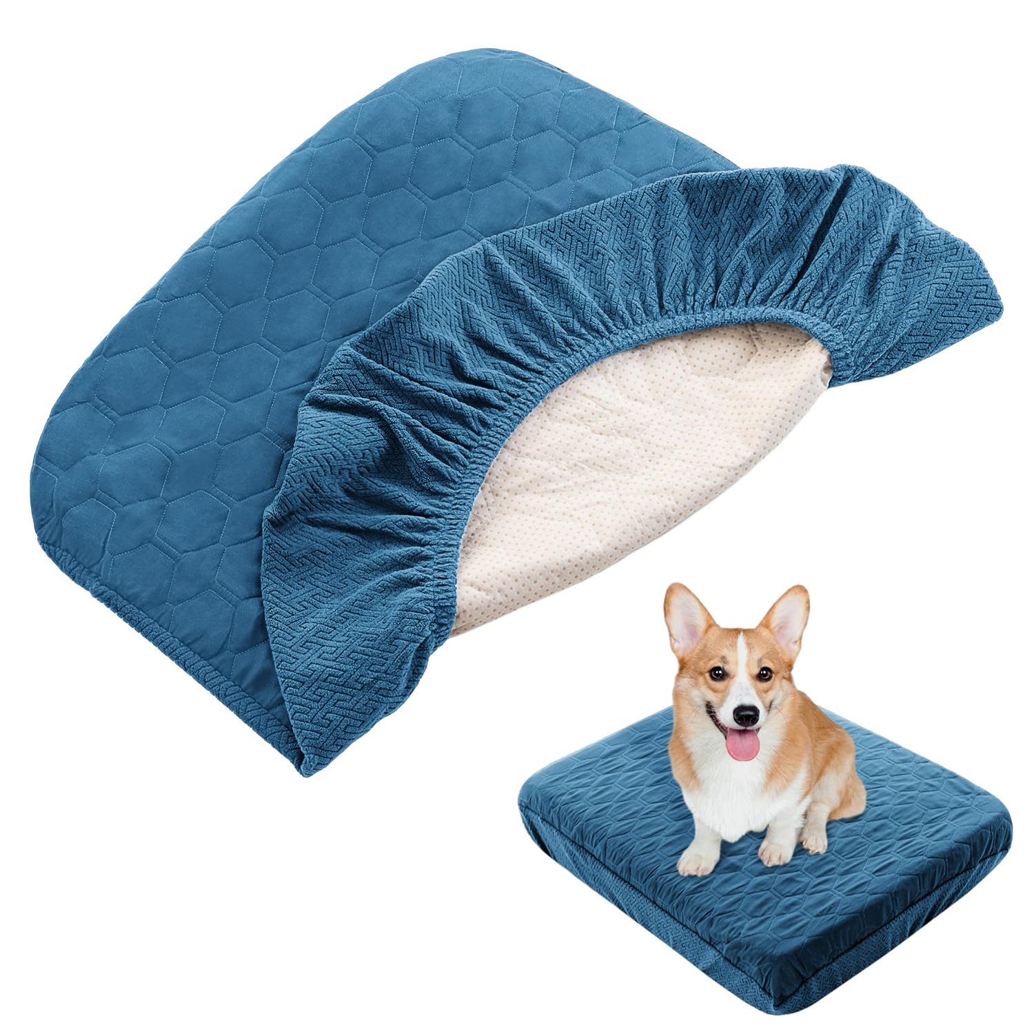 Nanbowang Housse imperméable pour lit chien, protection contre les déversements et nettoyage facile