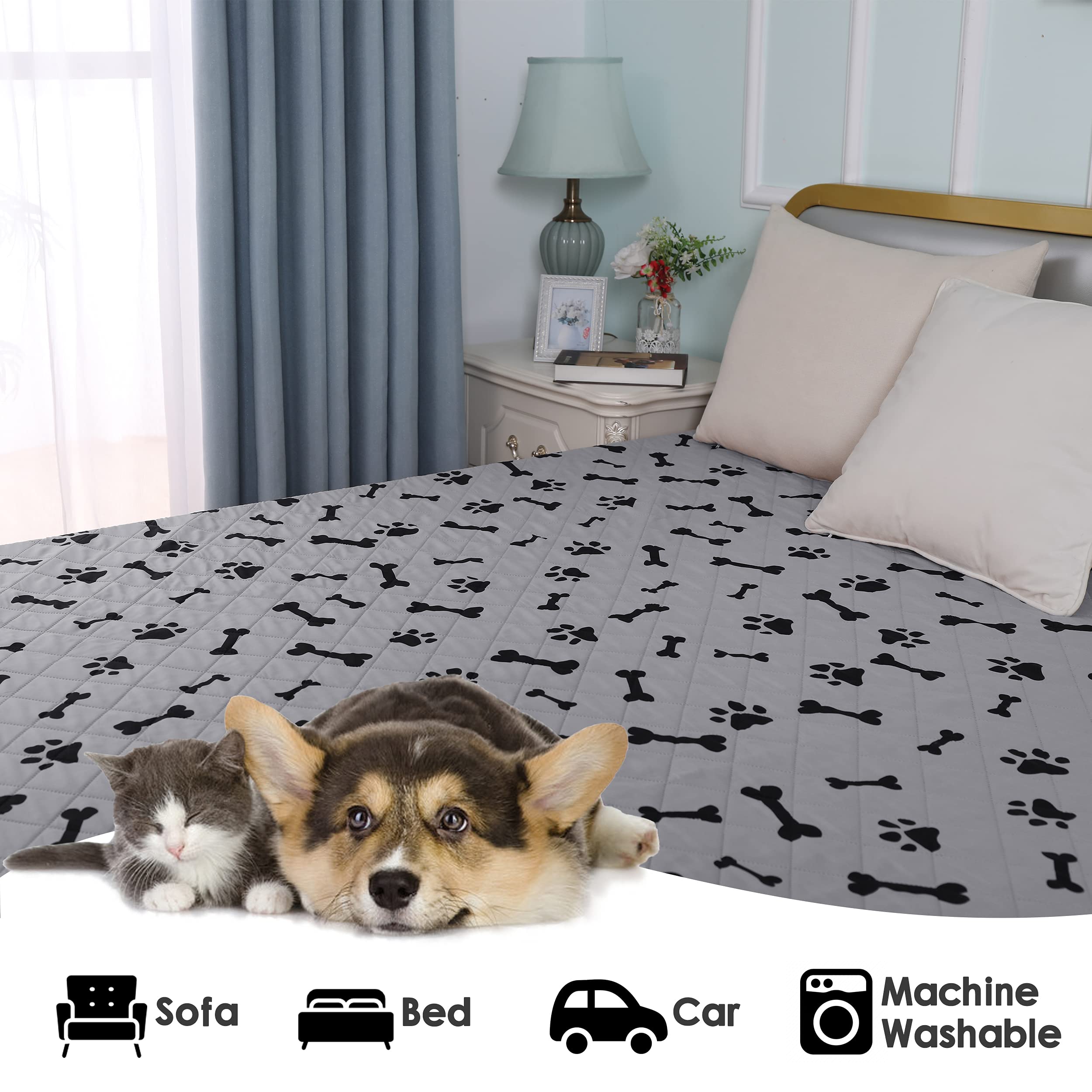 Nanbowang tapis d'entraînement propreté pour chien grand, aide à la propreté
