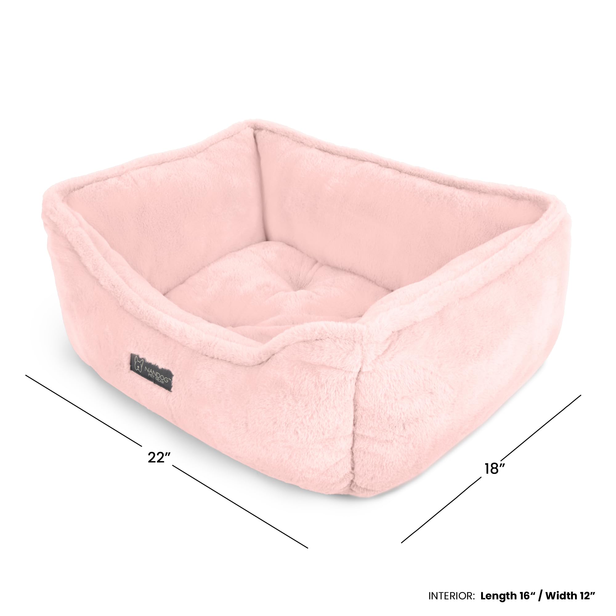 NANDOG lit rembourrage polyfibres naturelles, chaleur douce et soutien léger.