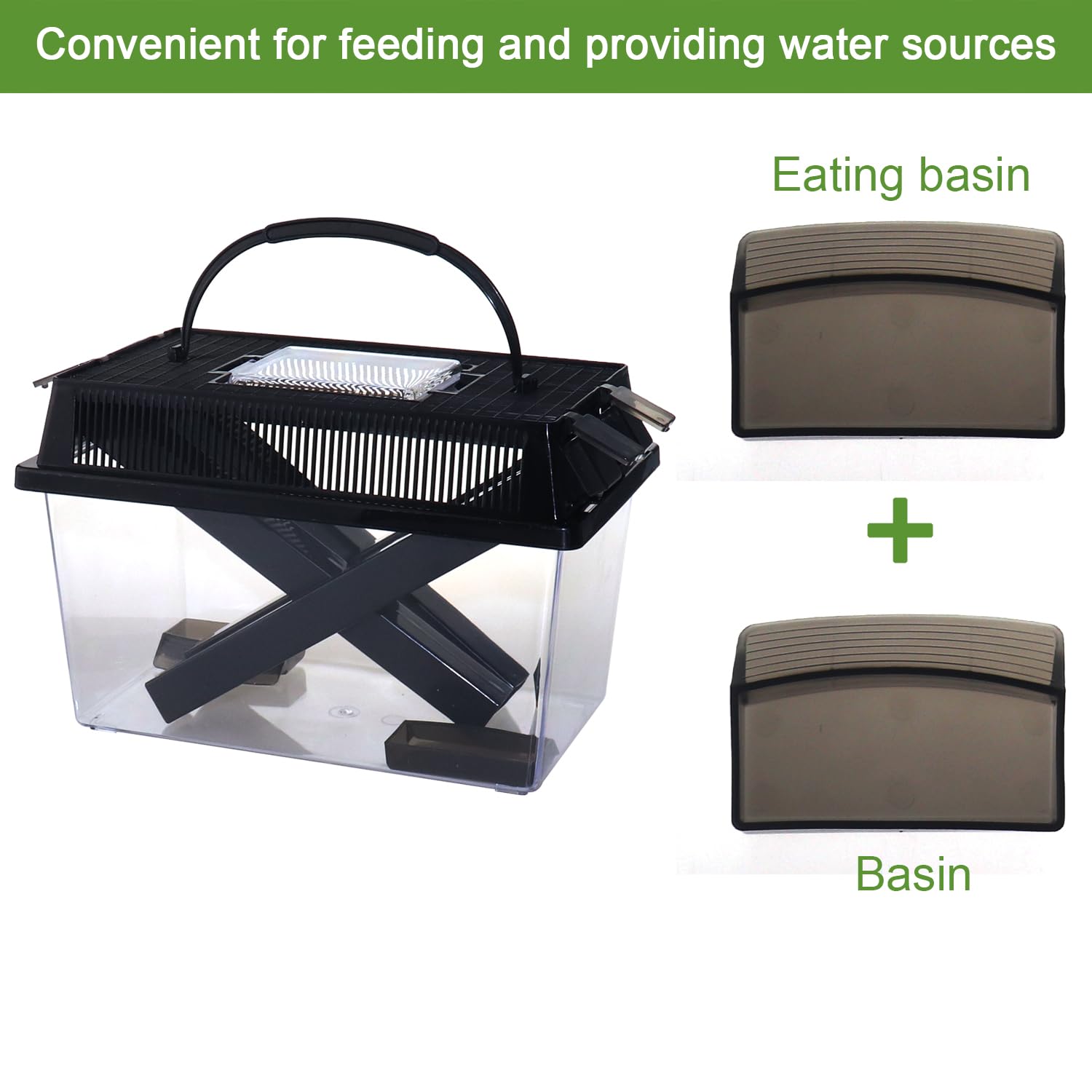 NANEEZOO Garde-grillons : conception transparente facilite l’observation sans stress.