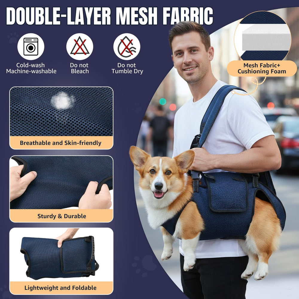 Nasjac harnais-dog-lift polyester-doublé: tissu respirant et facile à nettoyer