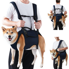 Nasjac harnais levage chien dos simple et dual, portage sûr et polyvalent.