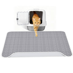 NASTELLA tapis-litière double couche hexagonale capte les grains.