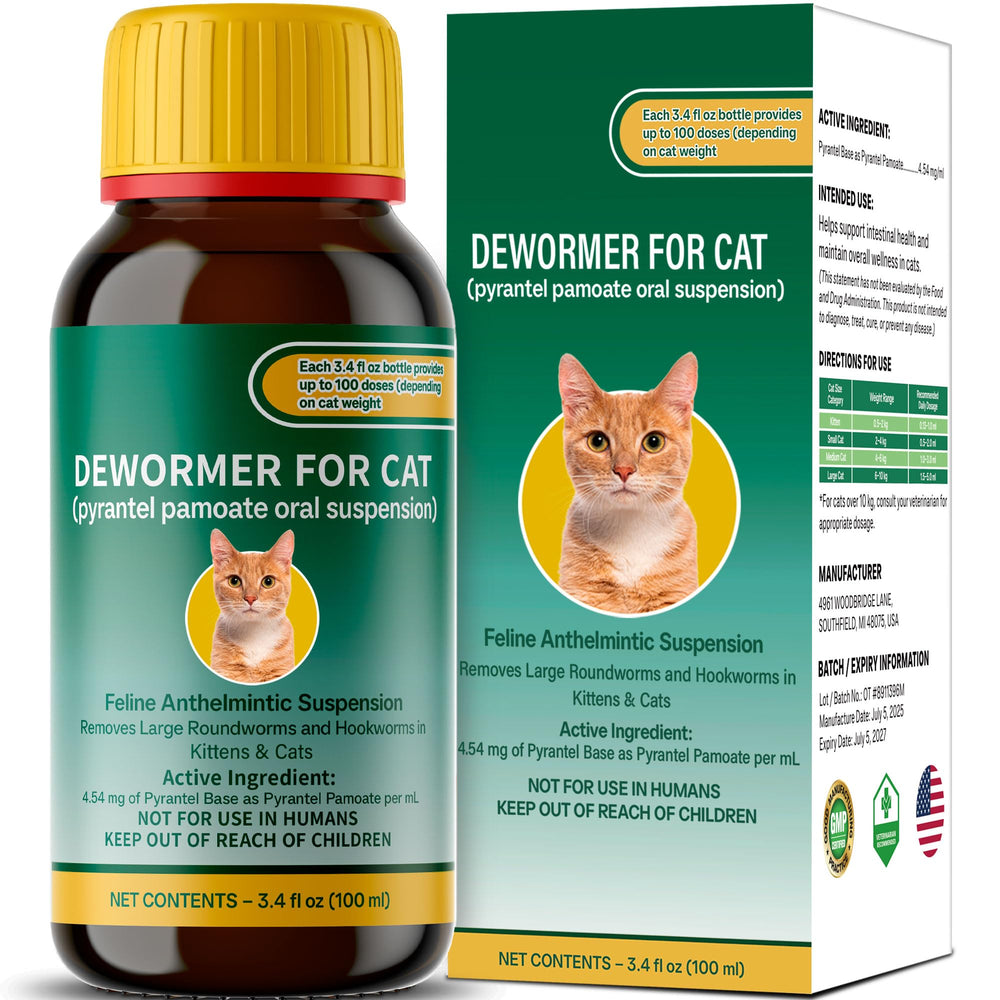 NateNatenight vermifuge chat-bouteille : administration facile lors des repas.