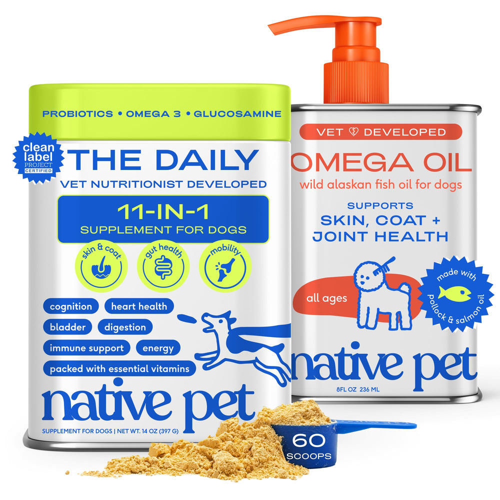 Native Pet bundle santé quotidien chien poudre 11-en-1 pour nutrition complète