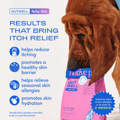 GutWell Native Pet – granulés hydratation-peau pour peau plus souple.