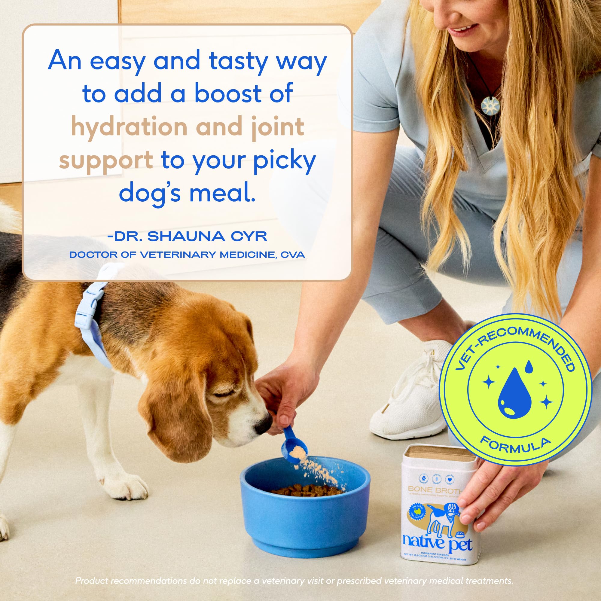 Soutien potentiel des articulations avec le bouillon dinde Native Pet