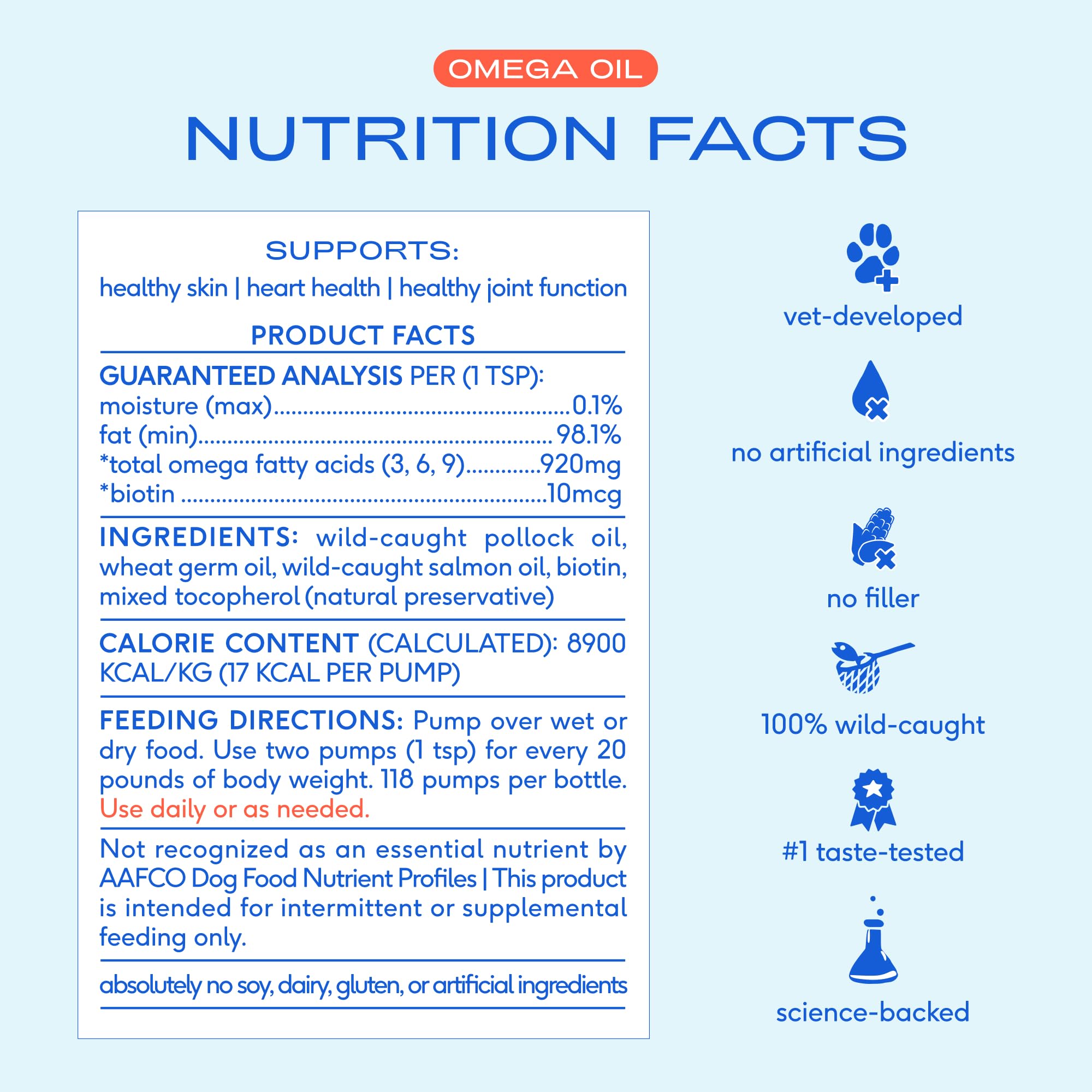 Native Pet Omega 3: peau hydratée et pelage éclatant.