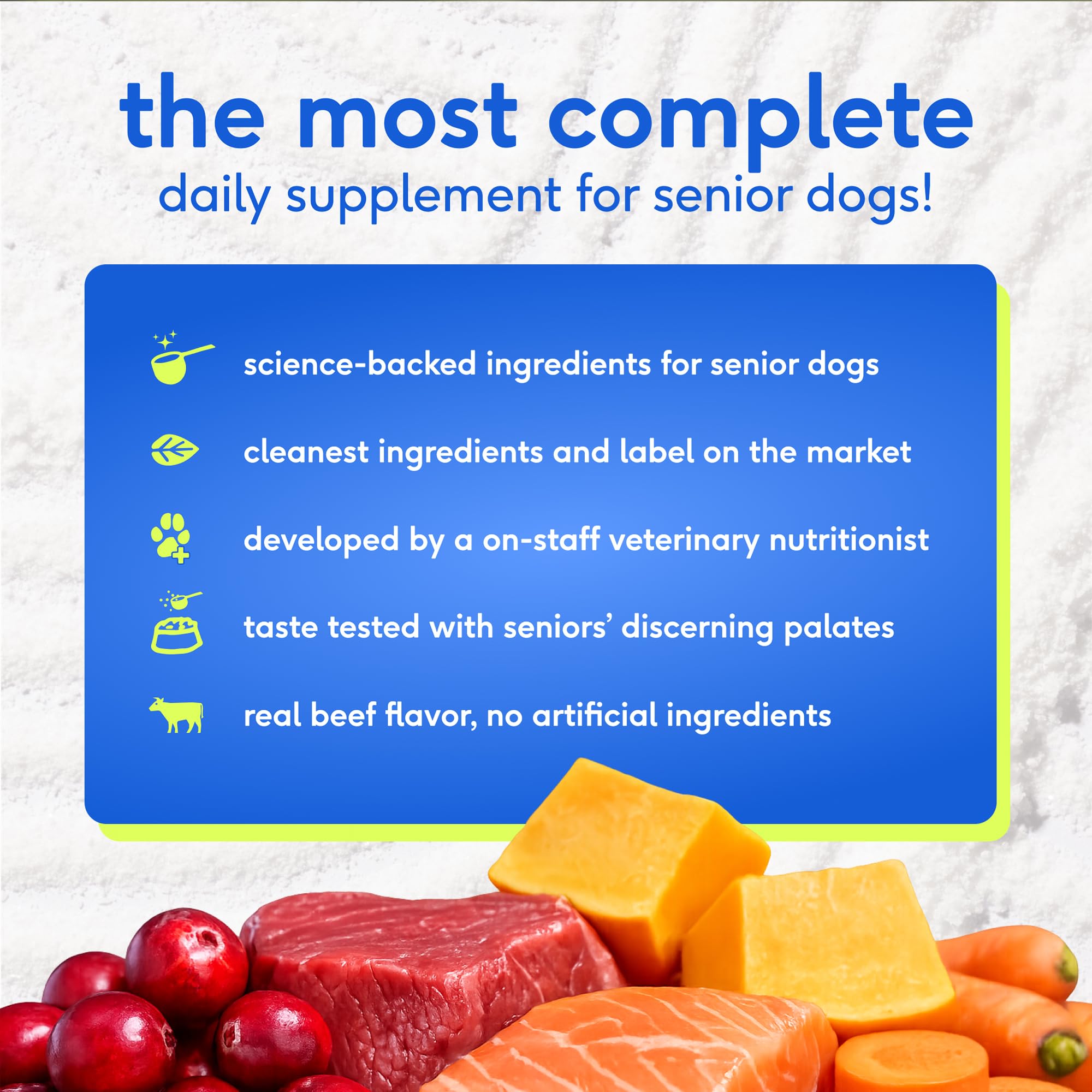 Routine quotidienne simple avec la poudre Native Pet Senior