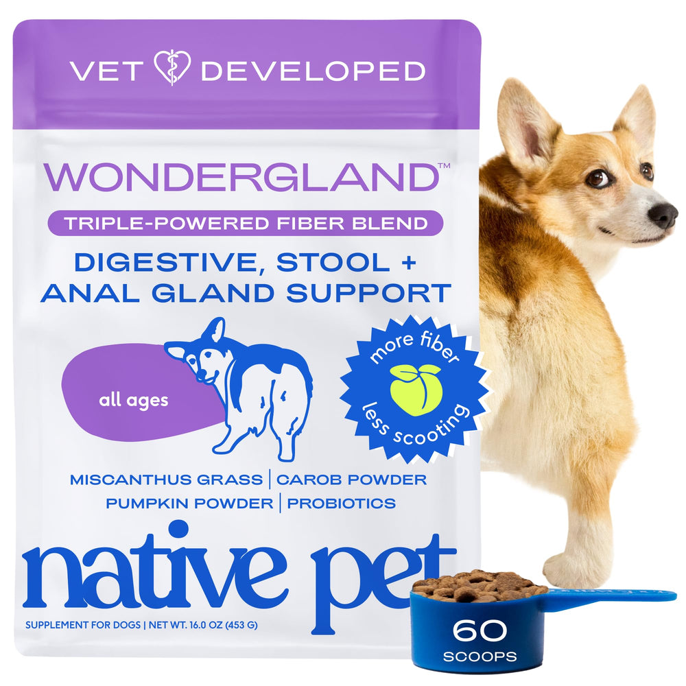 WonderGland de Native Pet — bouteille avec étiquette claire pour identification rapide