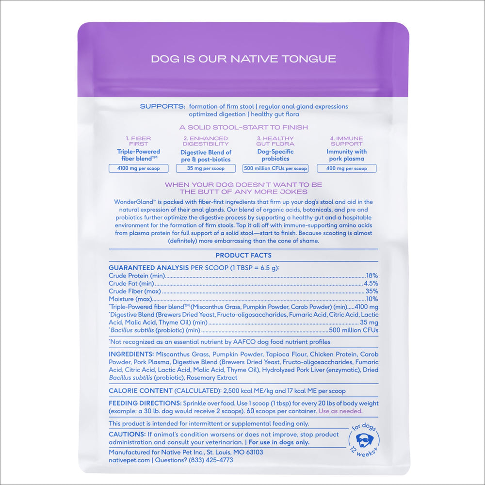 WonderGland — dosage quotidien simple pour chiens de toutes tailles